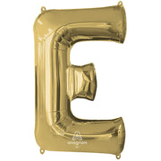 Anagram 34 inch LETTER E - ANAGRAM - WHITE GOLD Foil Balloon 44646-01-A-P