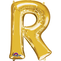 Anagram 34 inch LETTER R - ANAGRAM - GOLD Foil Balloon 32982-01-A-P