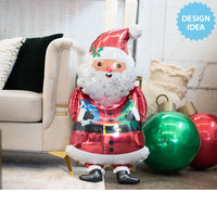 Anagram 34 inch SNOWY SANTA Foil Balloon 44902-01-A-P