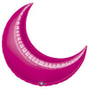 Anagram 35 inch CRESCENT MOON - FUCHSIA (3 PK) Foil Balloon 16199-99-A-U