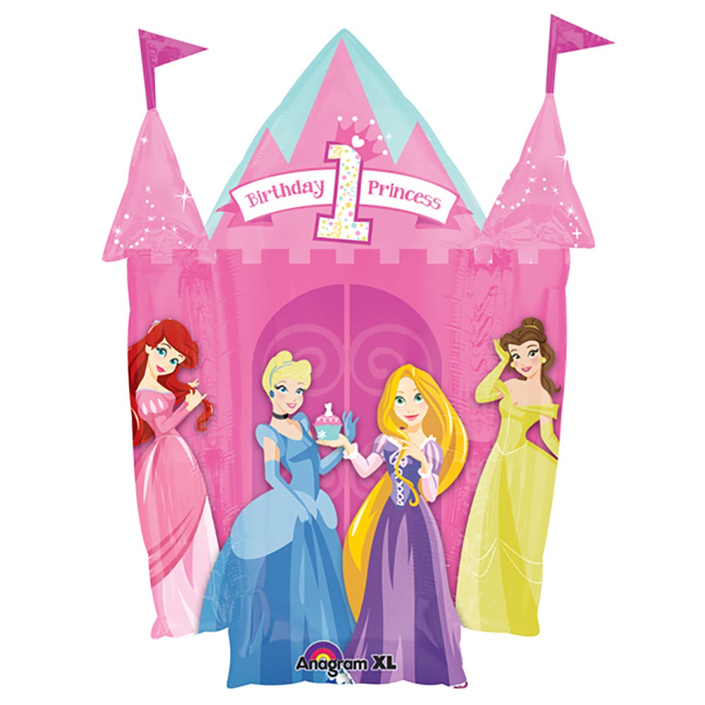 Anagram 35 inch PRINCESSES 1ST BIRTHDAY Foil Balloon 25328-01-A-P