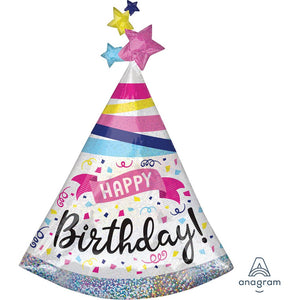 Anagram 36 inch HAPPY BIRTHDAY SPARKLE BANNER Foil Balloon 39956-01-A-P