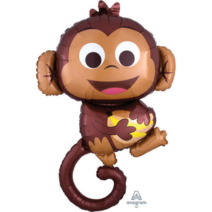 Anagram 36 inch HAPPY MONKEY Foil Balloon 34573-01-A-P