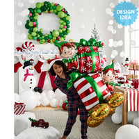 Anagram 53 inch CHRISTMAS ELVES AIRLOONZ Foil Balloon 42953-11-A-P