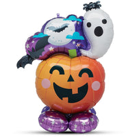 Anagram 53 inch FUN & SPOOKY GHOST & PUMPKIN AIRLOONZ Foil Balloon 44841-11-A-P