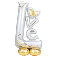 Anagram 58 inch L-O-V-E WEDDING AIRLOONZ Foil Balloon 42465-11-A-P