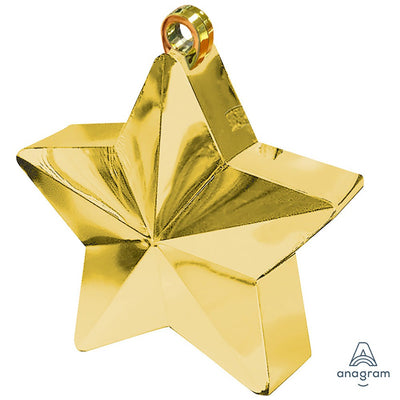 Anagram 6 oz. BALLOON STAR WEIGHT - GOLD Balloon Weights A117800-19-A