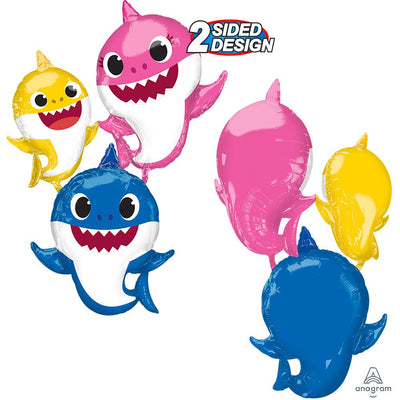 Anagram 66 inch BABY SHARK AIRWALKERS Foil Balloon 40764-01-A-P