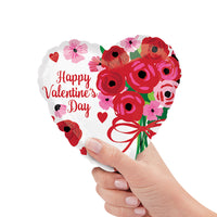 Anagram 9 inch HAPPY VALENTINE'S DAY LOVELY ROSES MINI SHAPE (AIR-FILL ONLY) Foil Balloon 40588-09-A-U