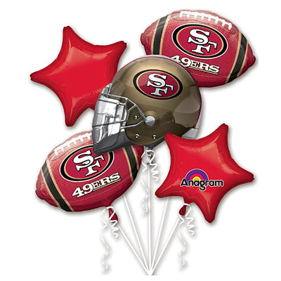 Anagram SAN FRANCISCO 49ERS BOUQUET Balloon Bouquet 31389-01-A-P