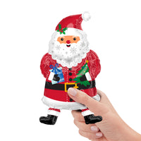 Anagram SNOWY SANTA MINI SHAPE (AIR-FILL ONLY) Foil Balloon 44906-02-A-U