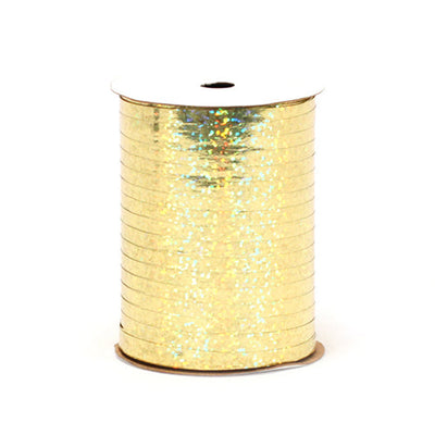 Berwick 3/16 INCH HOLOGRAPHIC CURLING RIBBON - GOLD (100 YDS.) Ribbon/ String H10015-BER