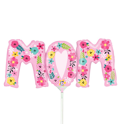 Betallic 14 inch FLORAL MOM (AIR-FILL ONLY) Foil Balloon 19645-B-U