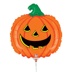 Betallic 14 inch PUMPKIN MINI SHAPE (AIR-FILL ONLY) Foil Balloon 19358-B-U