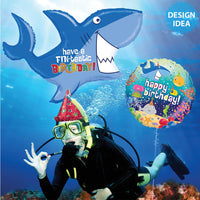 Betallic 18 inch BIRTHDAY OCEAN Foil Balloon 36559-B-U