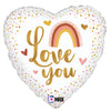 Betallic 18 inch BOHO LOVE YOU Foil Balloon 26167-B-U