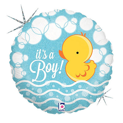 Betallic 18 inch BUBBLE DUCKY BOY Foil Balloon 36043-B-U