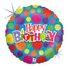 Betallic 18 inch DOT DOT BIRTHDAY Foil Balloon 86680P-B-P