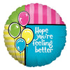 Betallic 18 inch FEEL BETTER BALLOONS Foil Balloon 86039P-B-P