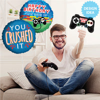 Betallic 18 inch GAME CONTROLLER BIRTHDAY Foil Balloon