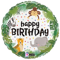 Betallic 18 inch JUNGLE BIRTHDAY Foil Balloon 26206-B-U