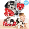 Betallic 18 inch LOVE YOU PAW PRINTS Foil Balloon 26243-B-U