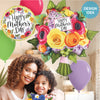 Betallic 18 inch MOTHER'S DAY FLORAL WREATH Foil Balloon 26252-B-U