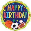 Betallic 18 inch MULTI-SPORTS BIRTHDAY Foil Balloon 26289P-B-P