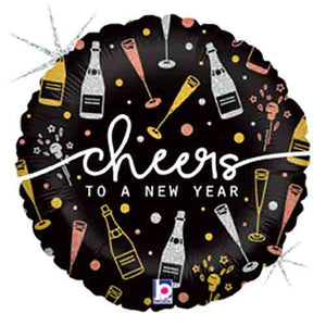 Betallic 18 inch NEW YEAR CHEERS Foil Balloon 36739-B-U