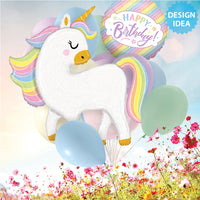 Betallic 18 inch PASTEL BIRTHDAY Foil Balloon 36961-B-U