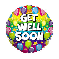 Betallic 18 inch RAINBOW GET WELL Foil Balloon 16418P-B-P