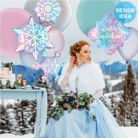 Betallic 18 inch SNOWFLAKE WONDERLAND Foil Balloon 26145-B-U