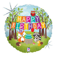 Betallic 18 inch WOODLAND BIRTHDAY PARTY Foil Balloon