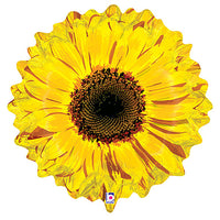 Betallic 24 inch YELLOW FLOWER Foil Balloon 35053P-B-P