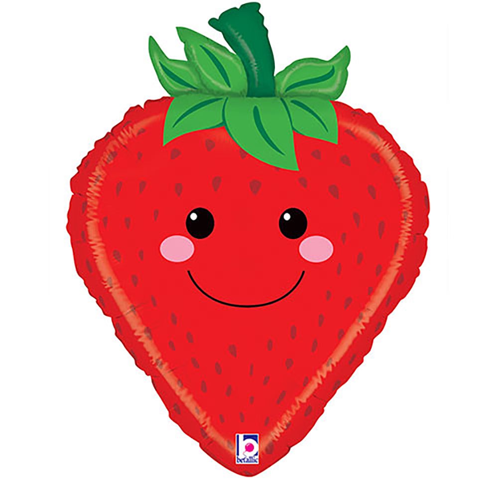 Betallic 26 inch PRODUCE PALS - STRAWBERRY Foil Balloon 35524-B-U