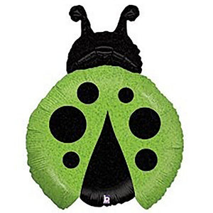 Betallic 27 inch GREEN LADYBUG Foil Balloon 85803-B-P