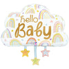 Betallic 28 inch HELLO BABY CLOUD Foil Balloon 25294P-B-P