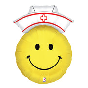 Betallic 28 inch SMILEY NURSE Foil Balloon