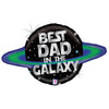 Betallic 31 inch GALACTIC DAD Foil Balloon 35942P-B-P