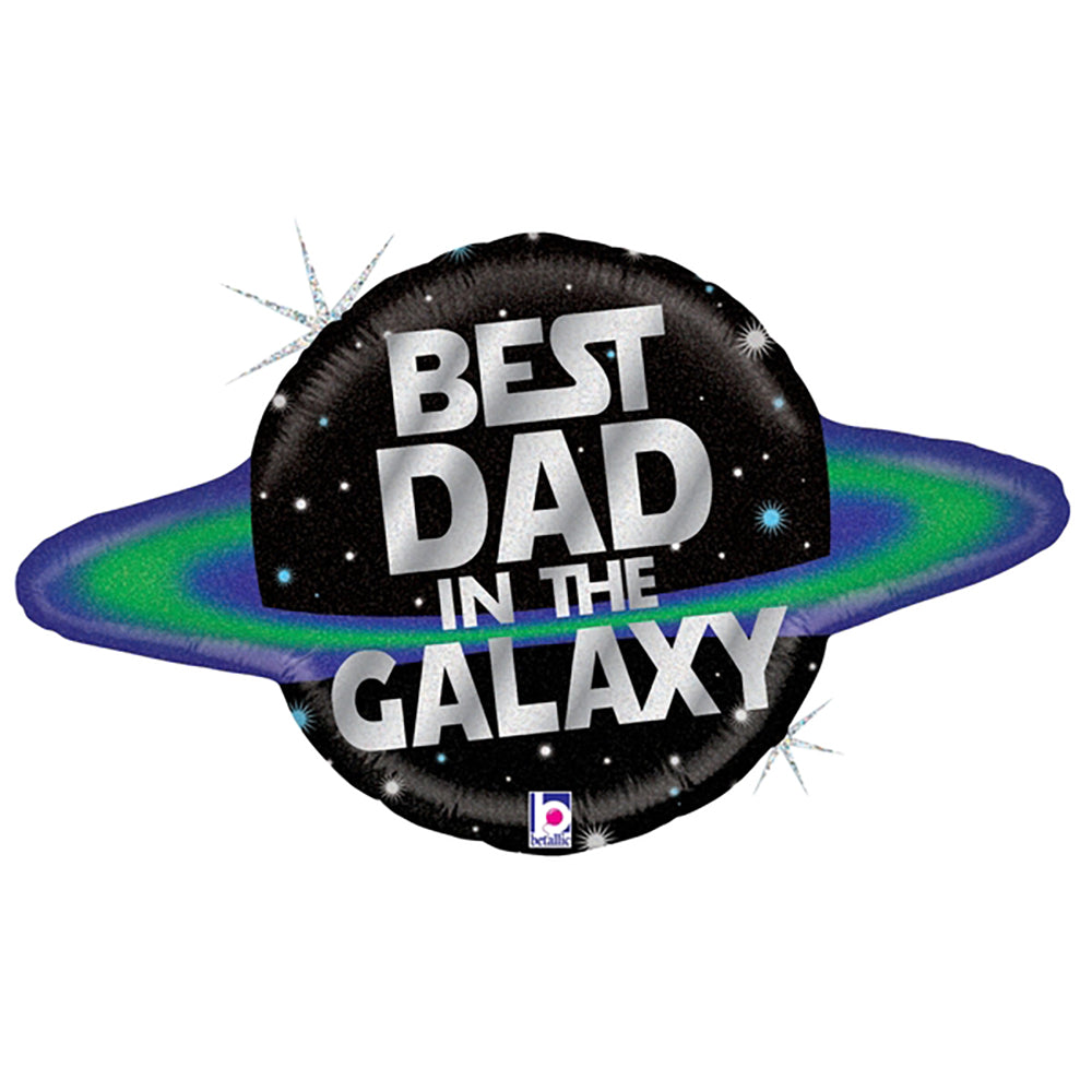 Betallic 31 inch GALACTIC DAD Foil Balloon 35942P-B-P