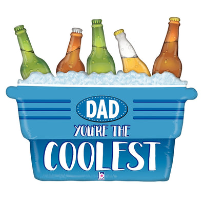 Betallic 33 inch COOLEST DAD COOLER Foil Balloon 35789P-B-P