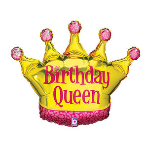 Betallic 36 inch BIRTHDAY QUEEN Foil Balloon 85348P-B-P