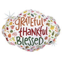 Betallic 36 inch GRATEFUL THANKFUL BLESSED Foil Balloon 25229P-B-P