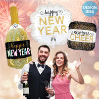 Betallic 36 inch NEW YEAR CHAMPAGNE Foil Balloon 25149-B-P