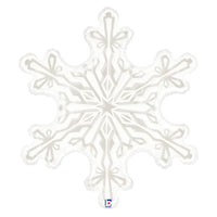 Betallic 38 inch CLEAR SNOWFLAKE Foil Balloon 35737-B-U