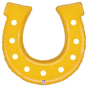 Betallic 38 inch GOLDEN HORSESHOE Foil Balloon 25082P-B-P