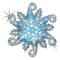 Betallic 38 inch LINKY SNOWFLAKE Foil Balloon 85103-B-U