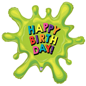 Betallic 39 inch BIRTHDAY SLIME Foil Balloon 35857-B-P