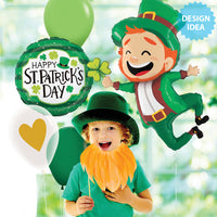 Betallic 39 inch JUMPING LEPRECHAUN Foil Balloon 25246-B-P