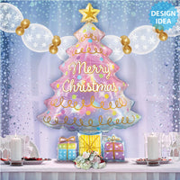 Betallic 39 inch OPAL CHRISTMAS TREE Foil Balloon 25146-B-P